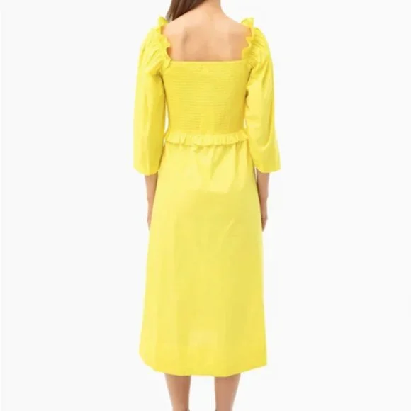 Tabitha smocked dress in Citron by Sea New York--Size 2. - Picture 3 of 7